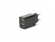 USB Charger  Gembird EG-U2C2A-03-BK, 2-port universal USB charger, 2.1 A, Black